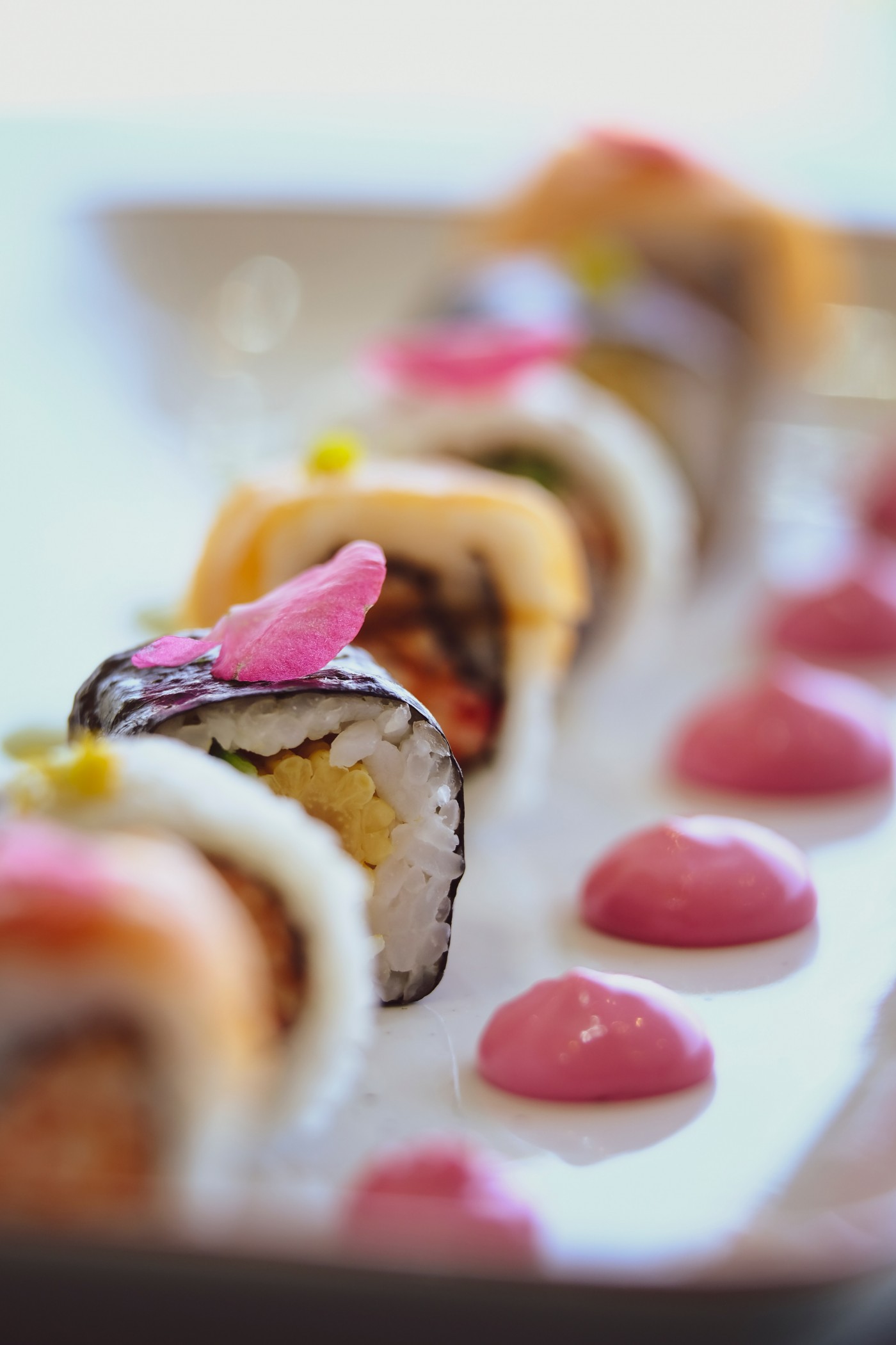 蟹黄寿司餐盘图片