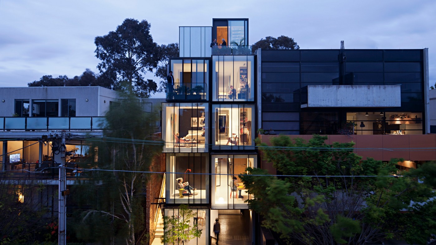 墨尔本堆叠式锌盒多代住宅封面大图