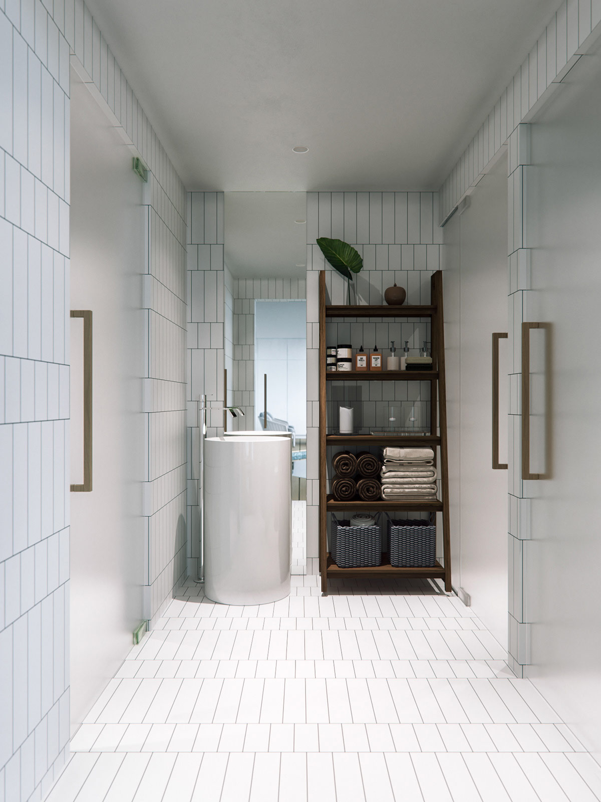 带室内游泳池与水疗中心的现代生态主题乡间别墅---酷图编号26