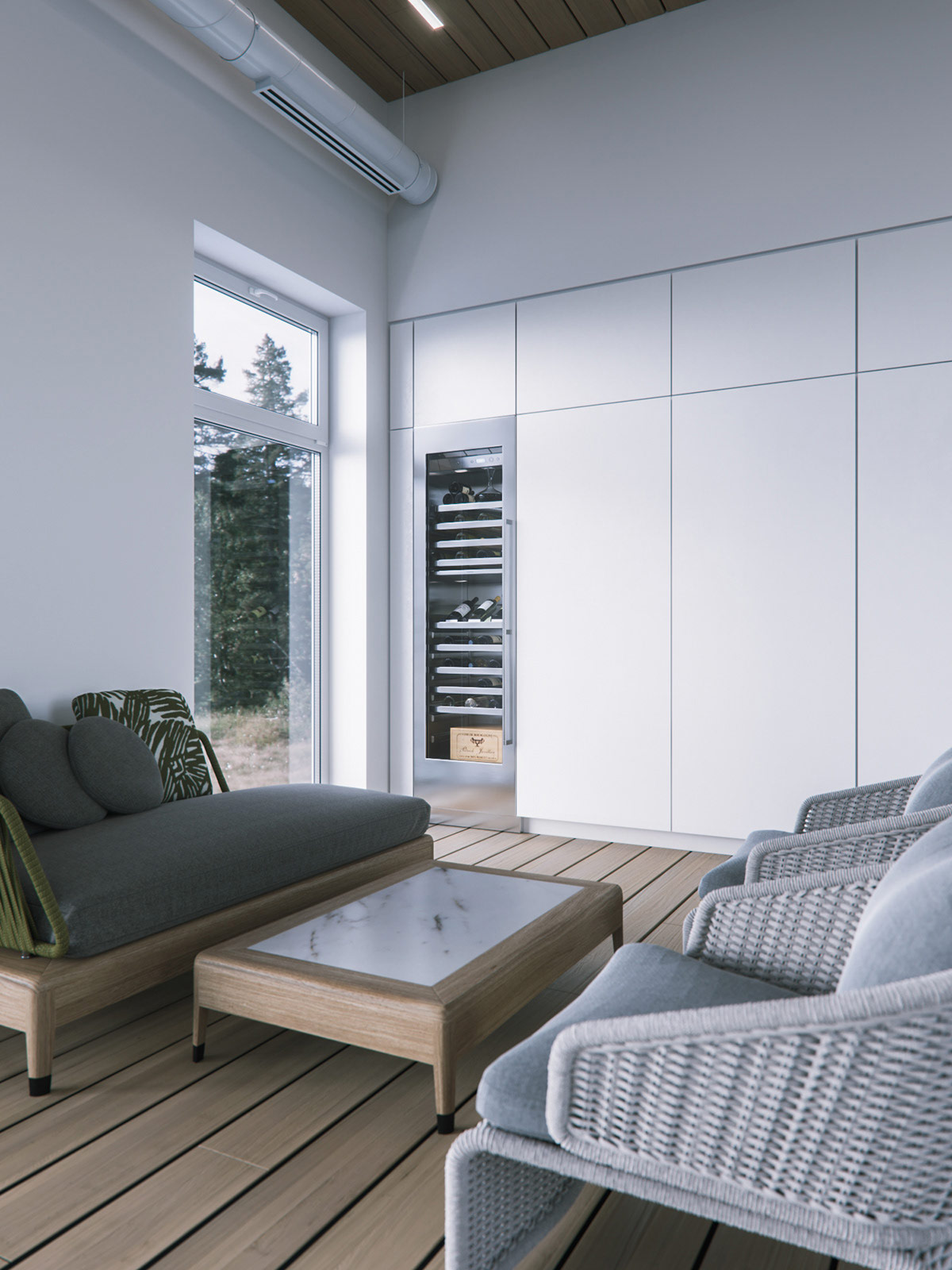 带室内游泳池与水疗中心的现代生态主题乡间别墅---酷图编号24