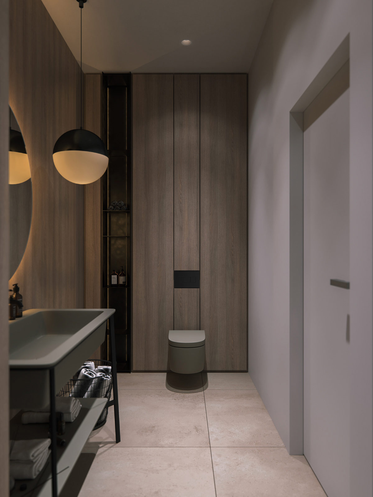 带室内游泳池与水疗中心的现代生态主题乡间别墅---酷图编号14