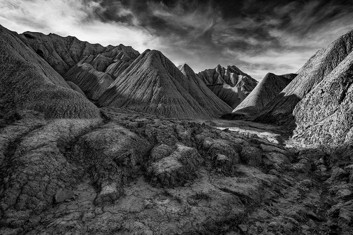 巴底那王国沙漠地貌黑白图---酷图编号11