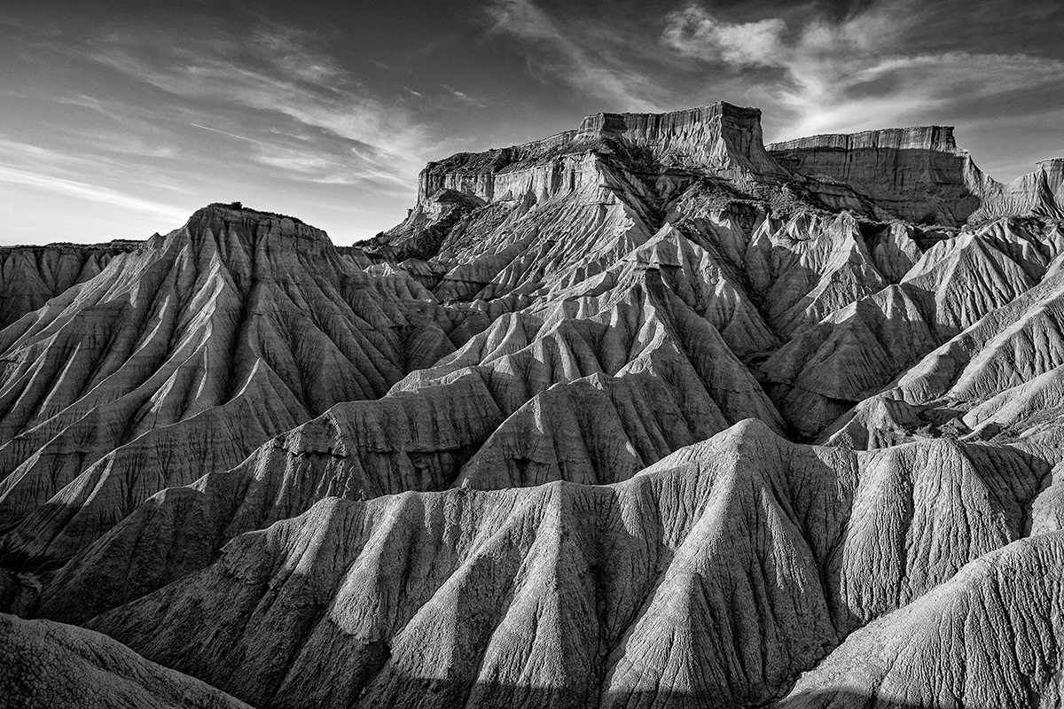巴底那王国沙漠地貌黑白图---酷图编号6