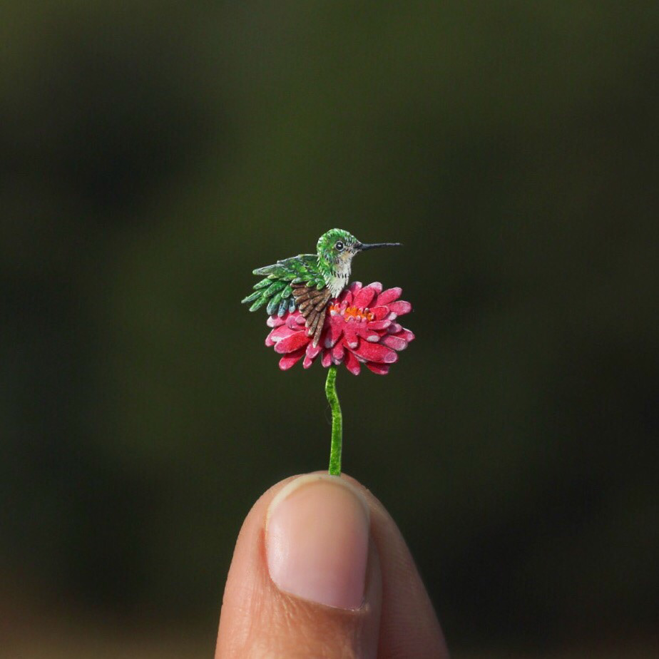 365天的微型剪纸鸟类艺术---酷图编号8
