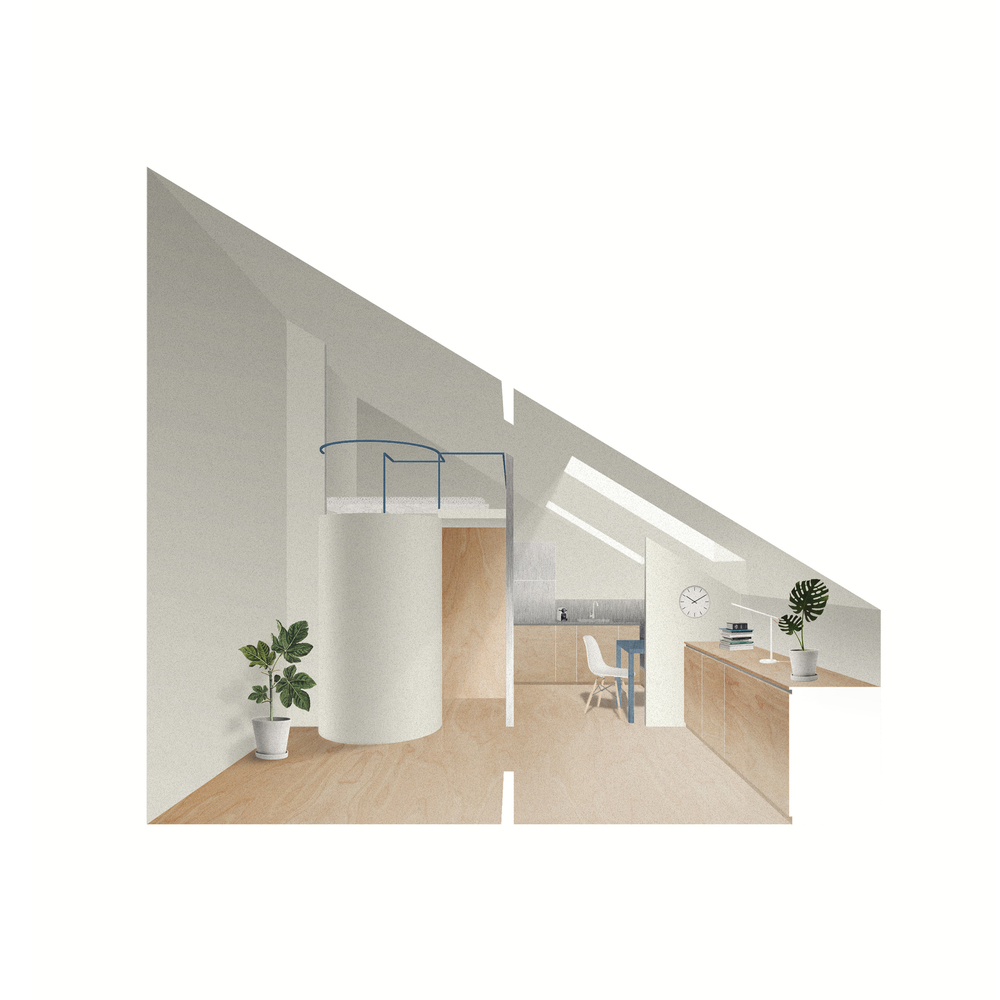 意大利米兰30平米住宅顶层建筑---酷图编号1279009