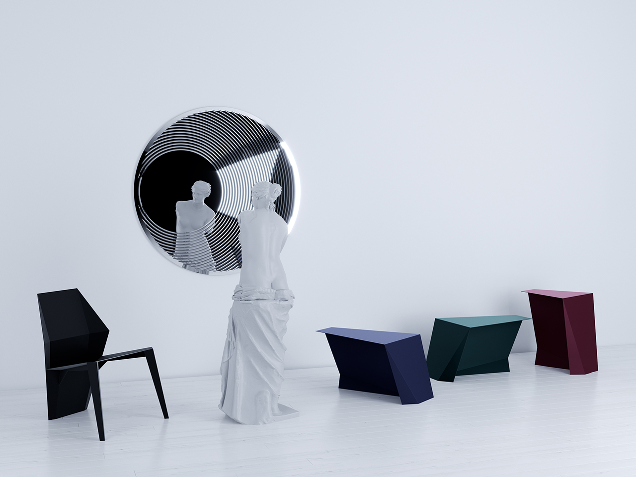 采用轻盈挑战重力的Thinness椅子系列---酷图编号1282645