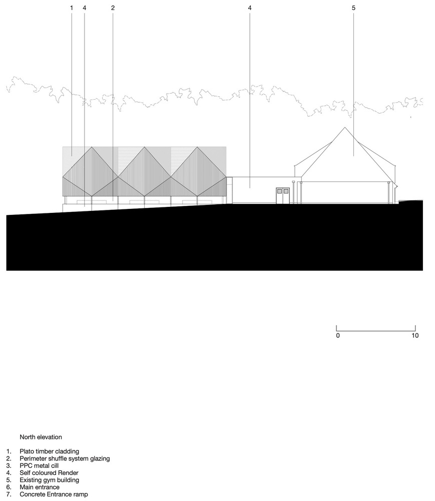 英国三个木质尖顶下的Alfriston社区体育馆---酷图编号16