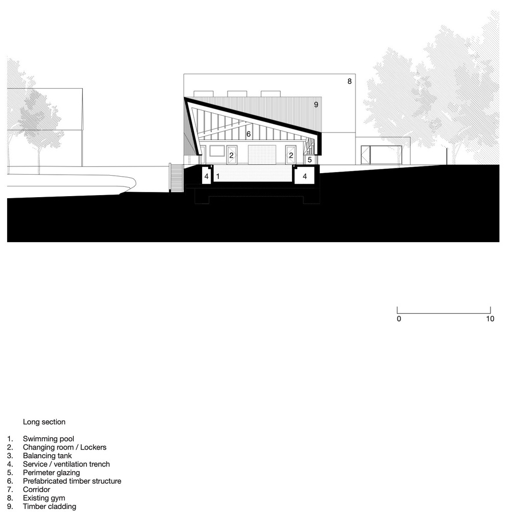 英国三个木质尖顶下的Alfriston社区体育馆---酷图编号14
