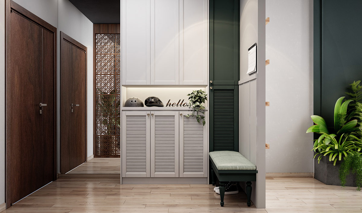 三个亚洲风格的室内设计-融合了华丽深绿色和深青色的室内设计---酷图编号15