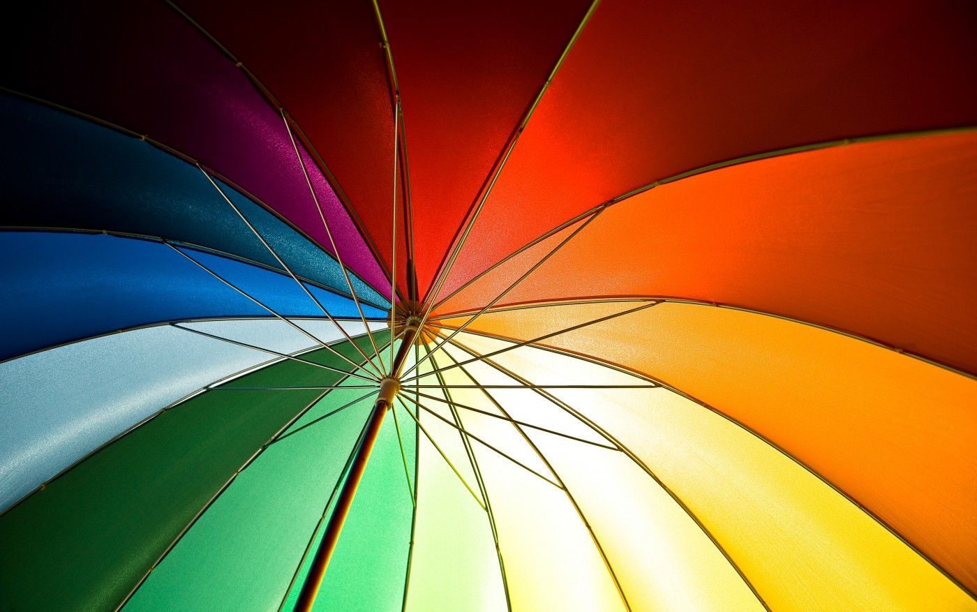 创意新款16骨彩虹伞直杆雨伞保险礼品伞长柄23寸广告伞定制logo-阿里巴巴