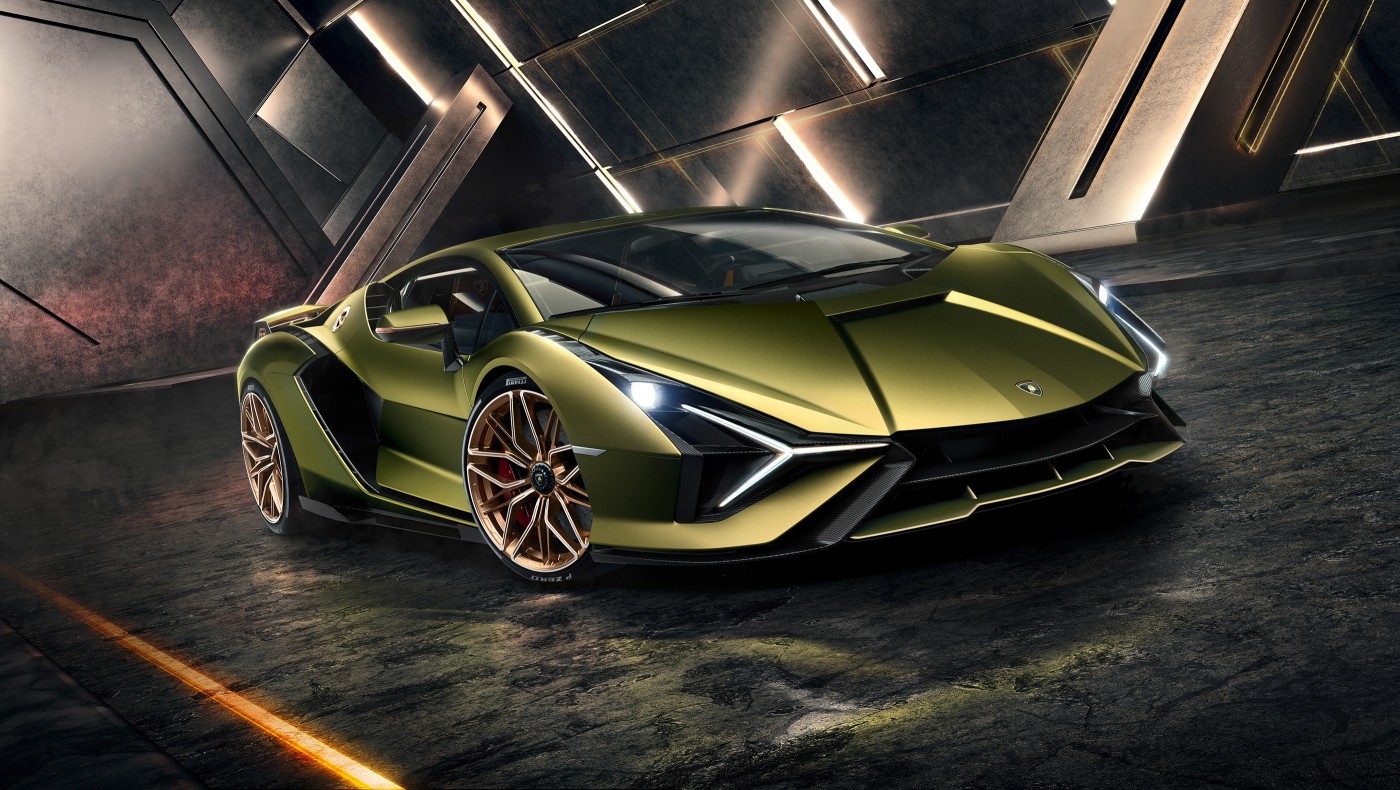 Lamborghini Sián-绿色兰博基尼电动跑车图片