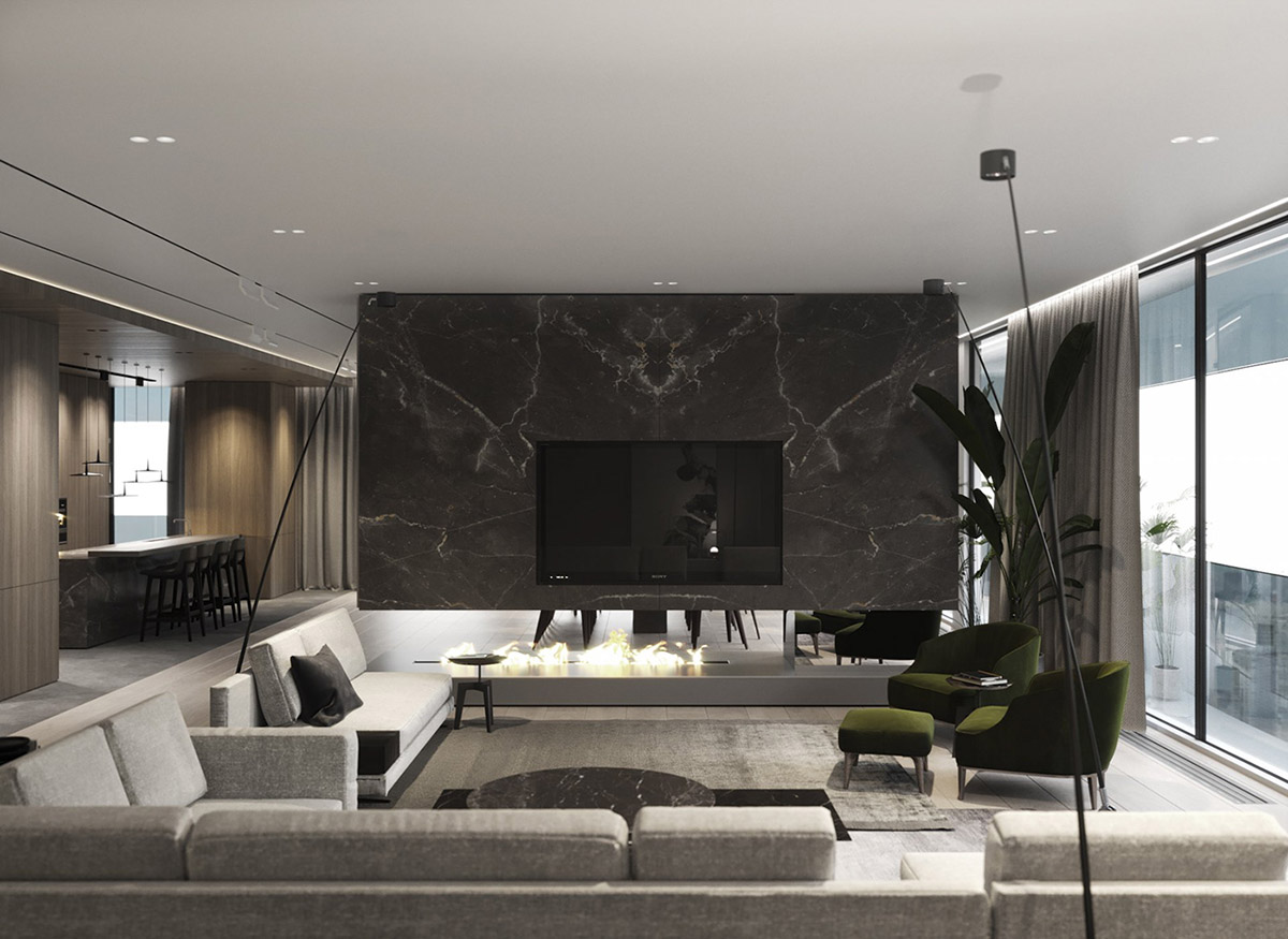 复合木装饰的豪华现代内饰---酷图编号7