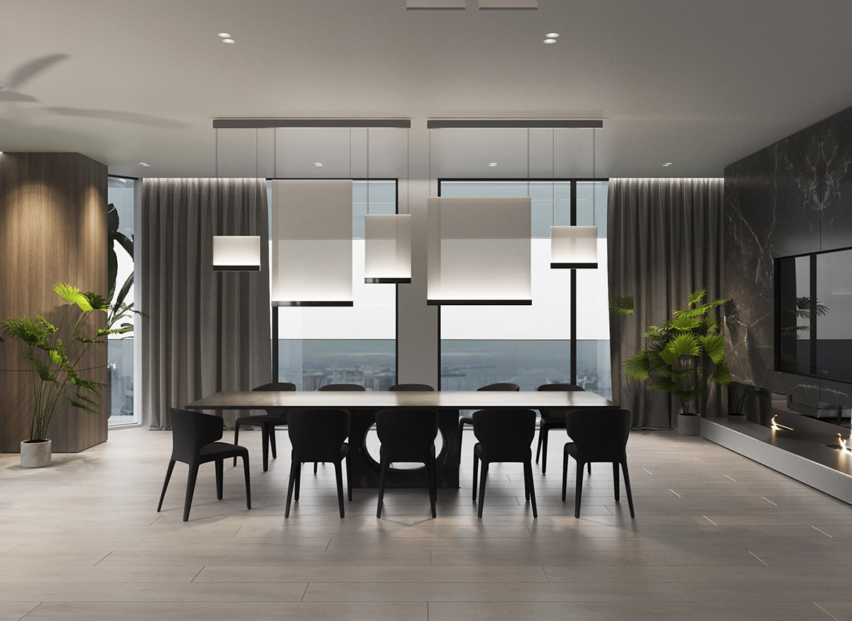 复合木装饰的豪华现代内饰---酷图编号3