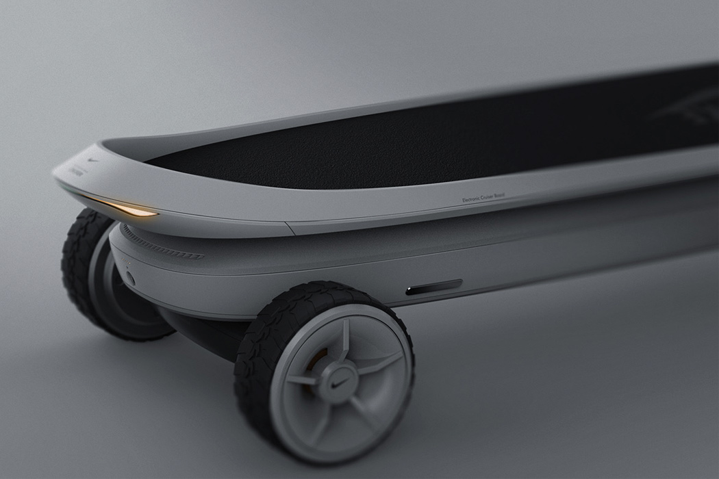 可以在背包中携带时充电的耐克电动滑板设计---酷图编号5