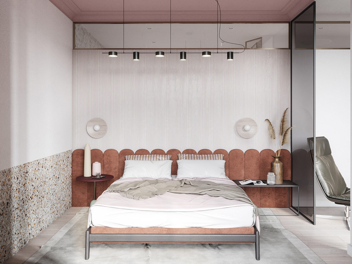 51间可帮助您设计自己的房间带提示和配件的红色卧室---酷图编号40