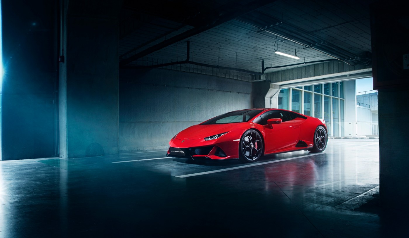 红色兰博基尼Huracan EVO赛车图片