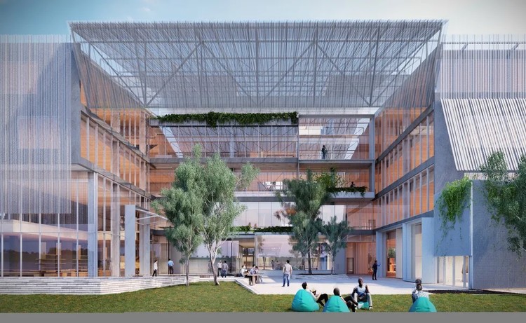 科廷大学副校长 Deborah Terry 教授说,这座新设施代表了一种振奋人心的学习、教学和行业新模式,它是为了响应“大科廷总体规划”(the Greater Curtin Master Plan)而实施的第一个集中建设阶段。“ Exchange 园区――科廷大学新建的产业合作区――反映了我校的愿景:我们希望通过搭建一个包含公共空间、商业办公、专业零售店、新生住宿、住宅公寓、精品酒店、公交换乘站和餐饮中心的综合园区,作为推动创新的催化剂。科廷大学设计和建筑环境学院的新址作为 Exchange 园区项目的第一个主要开发工程,为园区奠定了深刻、富有前瞻性和可持续的基调。新址的一期工程开发将耗资5亿美元。