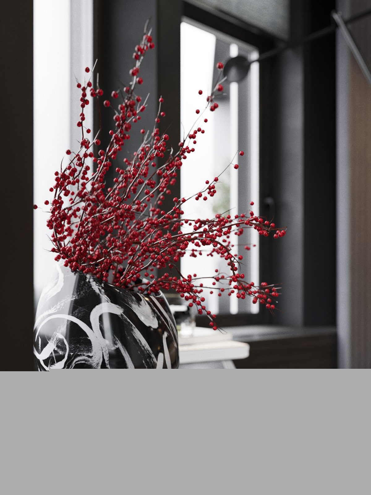 深灰色作为色彩的大气现代装饰设计---酷图编号22