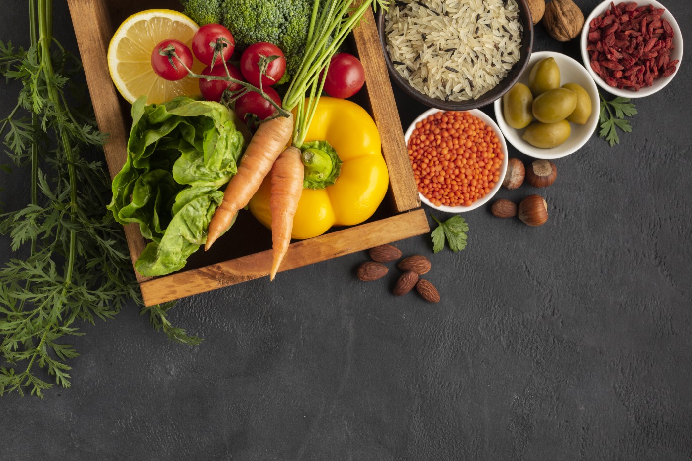 丰盛的蔬菜食材图片