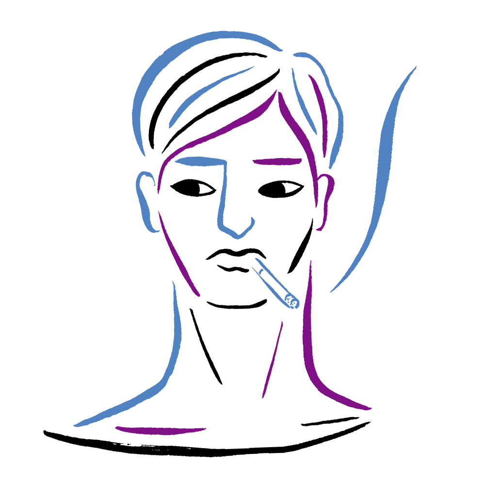 PEOPLE-彩笔手绘人像插画---酷图编号14