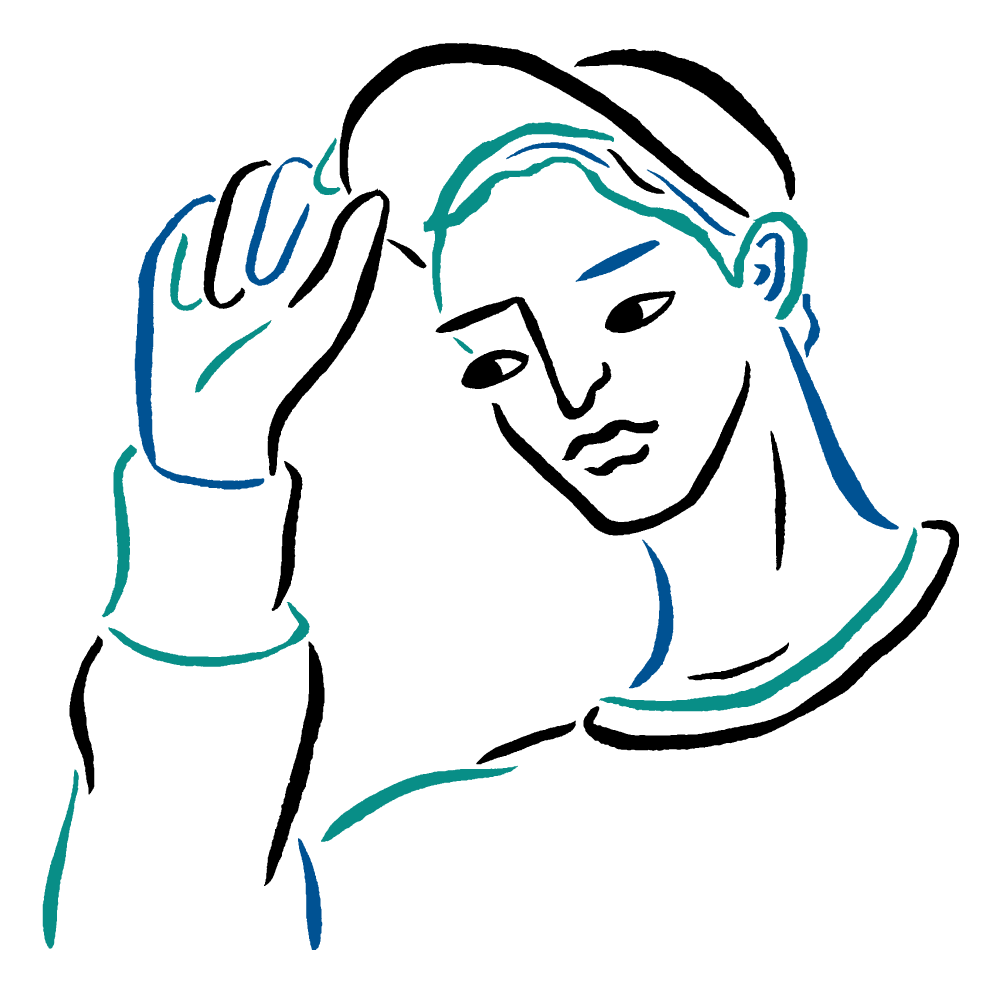 PEOPLE-彩笔手绘人像插画---酷图编号13