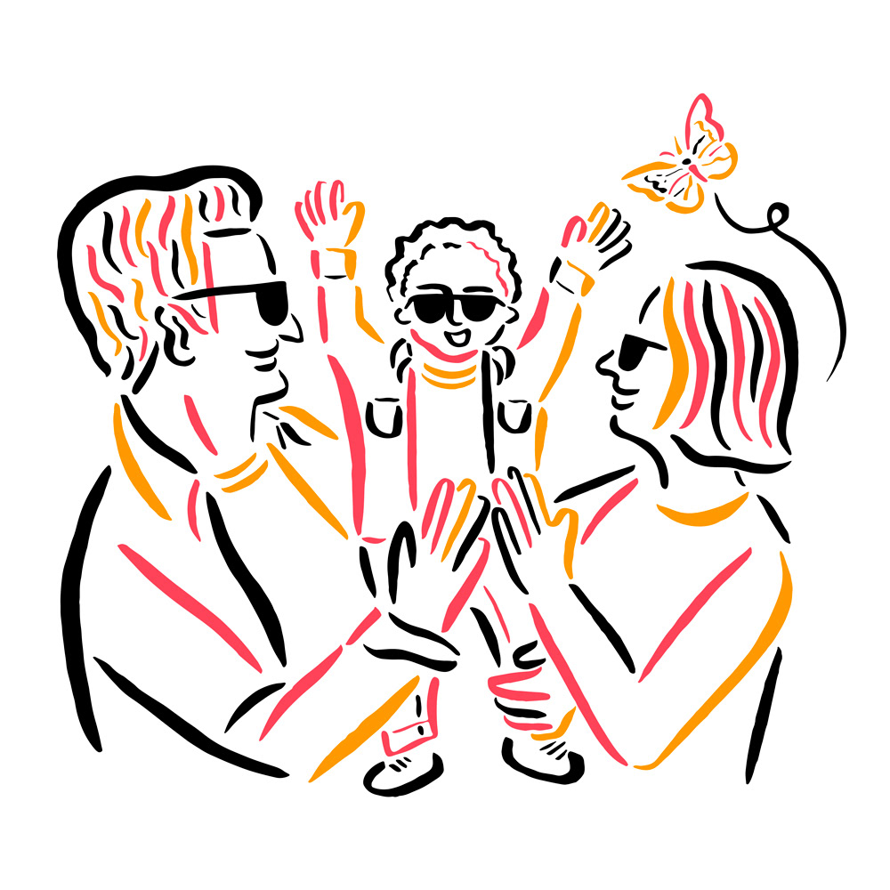 PEOPLE-彩笔手绘人像插画---酷图编号7