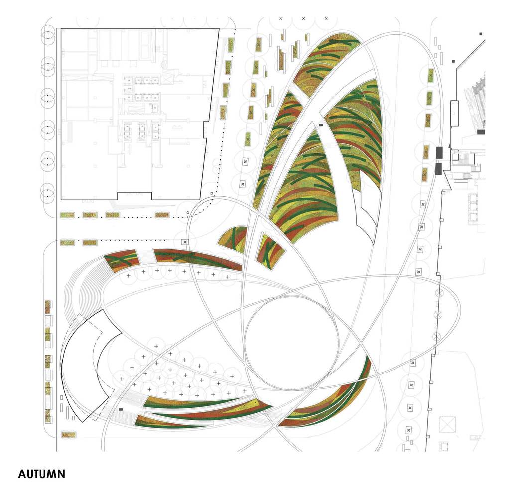 纽约哈德逊广场公共绿地---酷图编号1301425