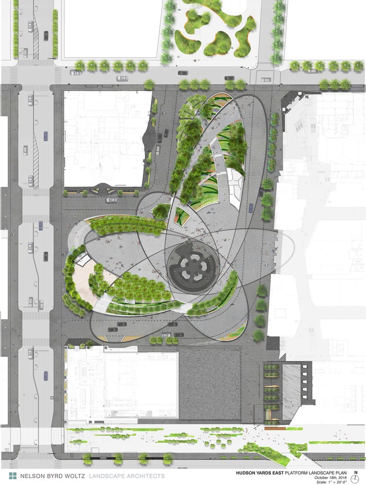 纽约哈德逊广场公共绿地---酷图编号1301433