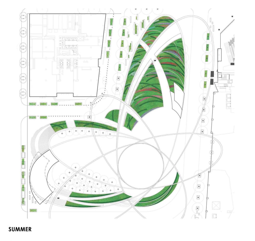 纽约哈德逊广场公共绿地---酷图编号1301436