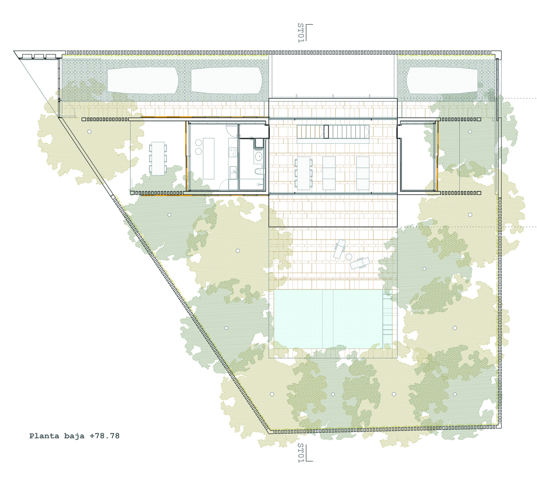 西班牙GYA网状木墙住宅---酷图编号17