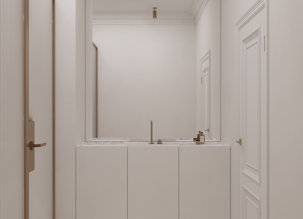 精致的白色简约内饰公寓室内设计---酷图编号1303761