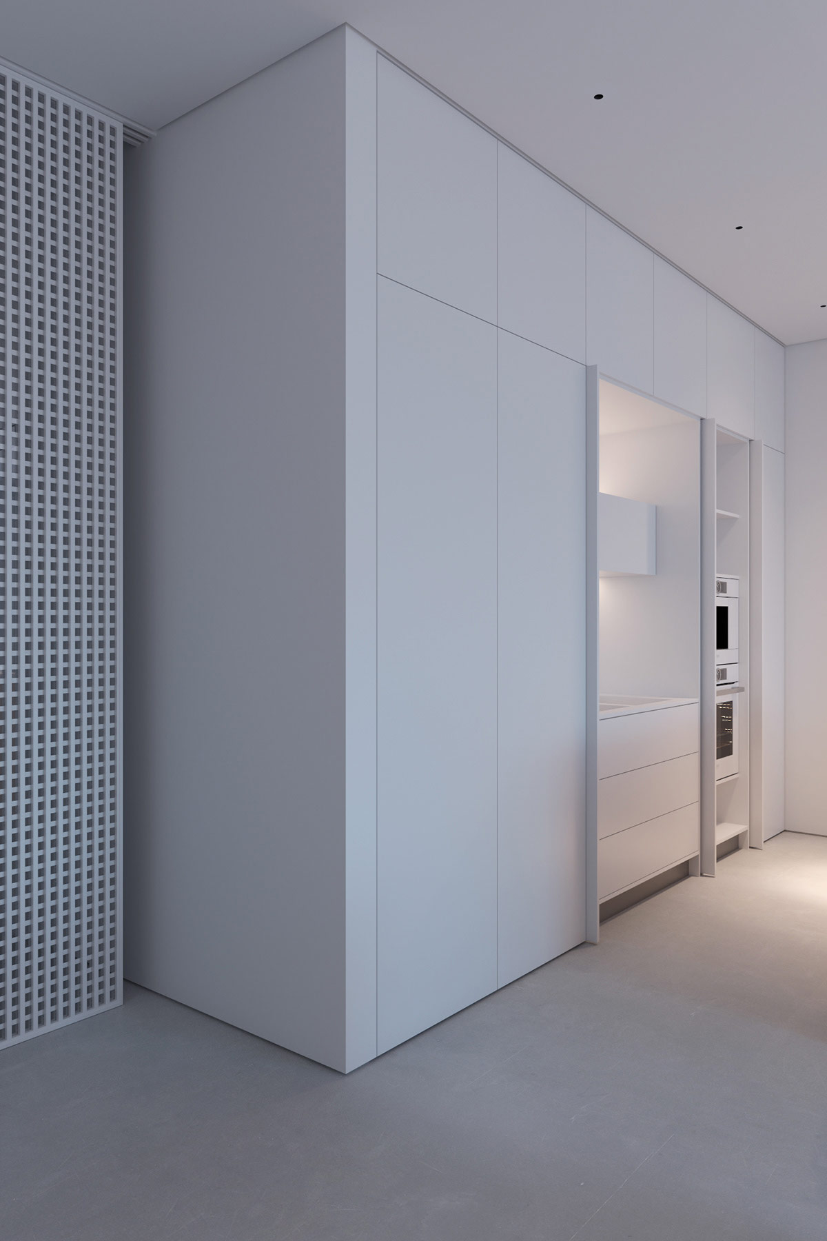 精致的白色简约内饰公寓室内设计---酷图编号1303772