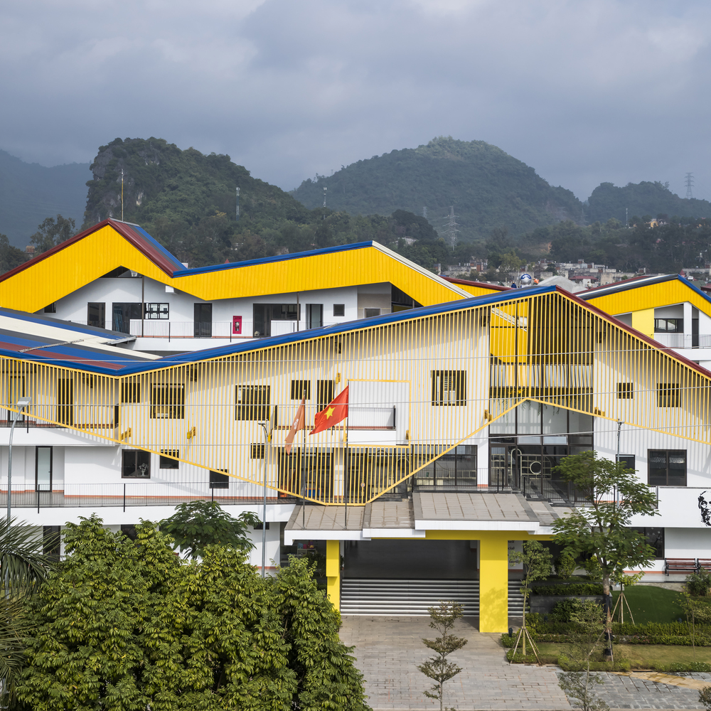 越南2200平米的Da Hop幼儿园+小学教学楼建筑---酷图编号1308256