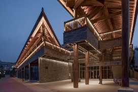 中国重庆云阳四方井服务建筑