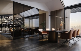 Manhattan Apartment建筑视觉化室内设计