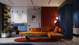 Red yellow blue-白俄罗斯明斯克红黄蓝住宅室内设计设计