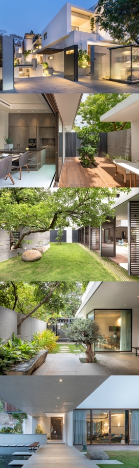 华丽的现代印度庭院别墅