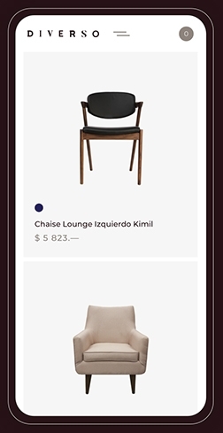 Diverso家具设计网页