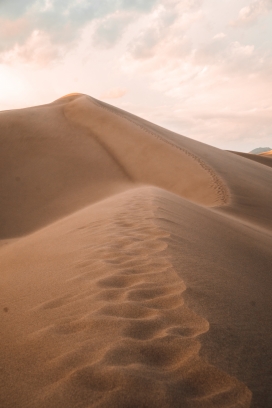 高清晰沙漠脚印壁纸