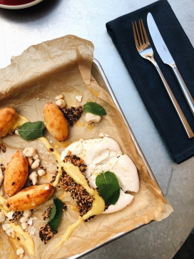 高清晰烤地瓜烧饼料理壁纸