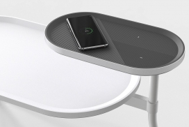 TWORAY无线充电边桌-让你的手机在你打盹时充电