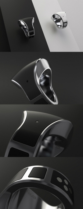 紧凑可以应急报警的时尚NIMB戒指配饰