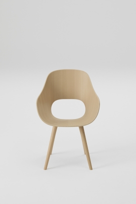 Roundish Chair-简洁靠背椅