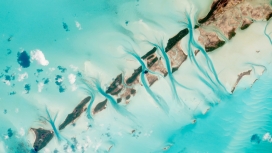 抽象的海滩美景图