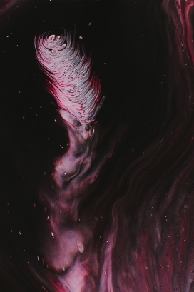 红色涟漪水波纹