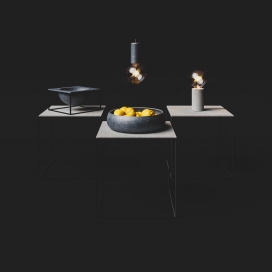 混凝土与钢架家居家具