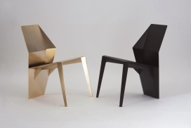 采用轻盈挑战重力的Thinness椅子系列