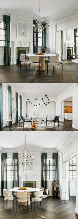 3个超现代对新的古典主义室内设计