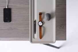 Duoo desk深色木质和黑色金属框架的办公桌