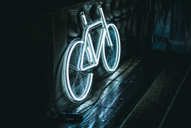 自行车形LED夜光灯